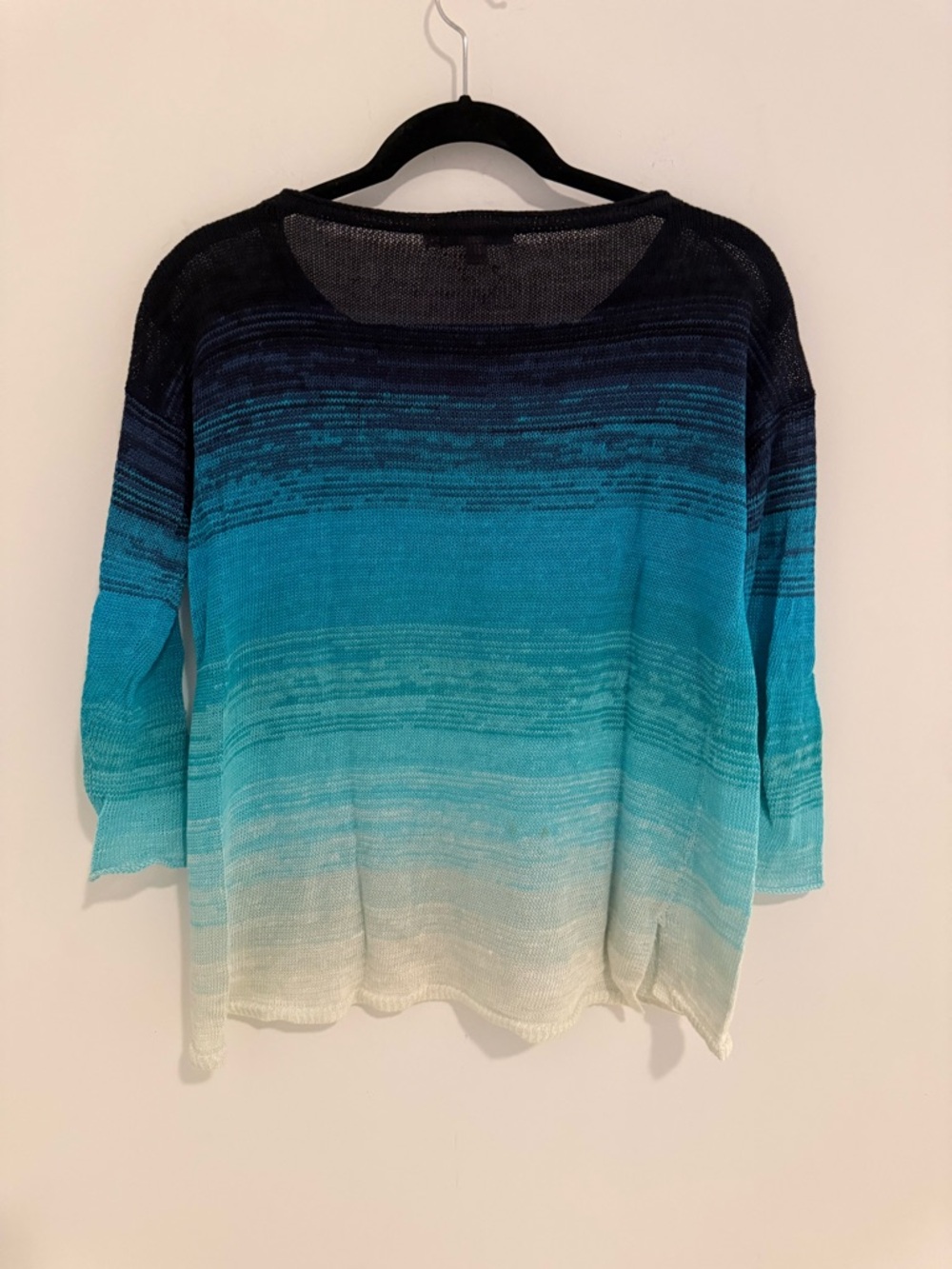 Calypso St. Barth Blue Ombre Linen Sweater XS - Picture 6 of 6